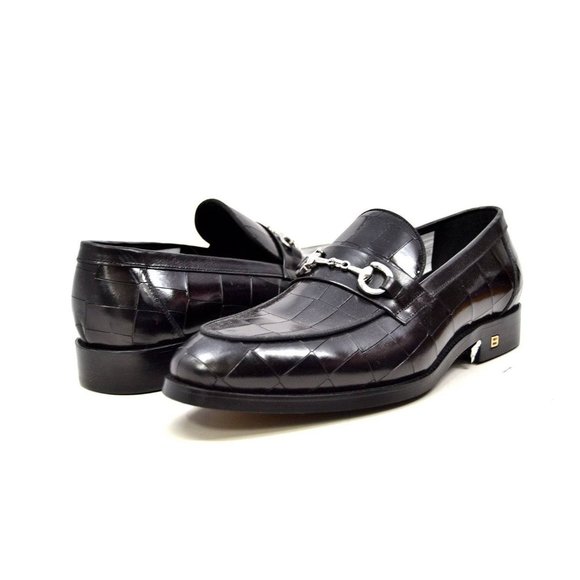 British Walkers Chicago Men's Leather Slip on Loafers Black